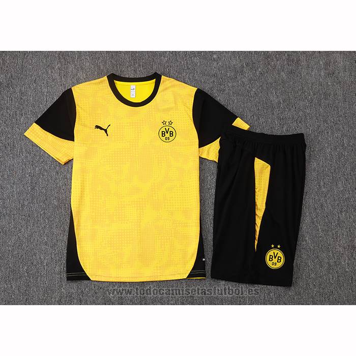 Chandal del Borussia Dortmund Manga Corta 2025-2026 Amarillo - Pantalon Corto